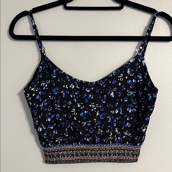 Lottie & Holly BOG Crop Tank Top Camisole Spaghetti Straps Boho V-Neck - Picture 5 of 5